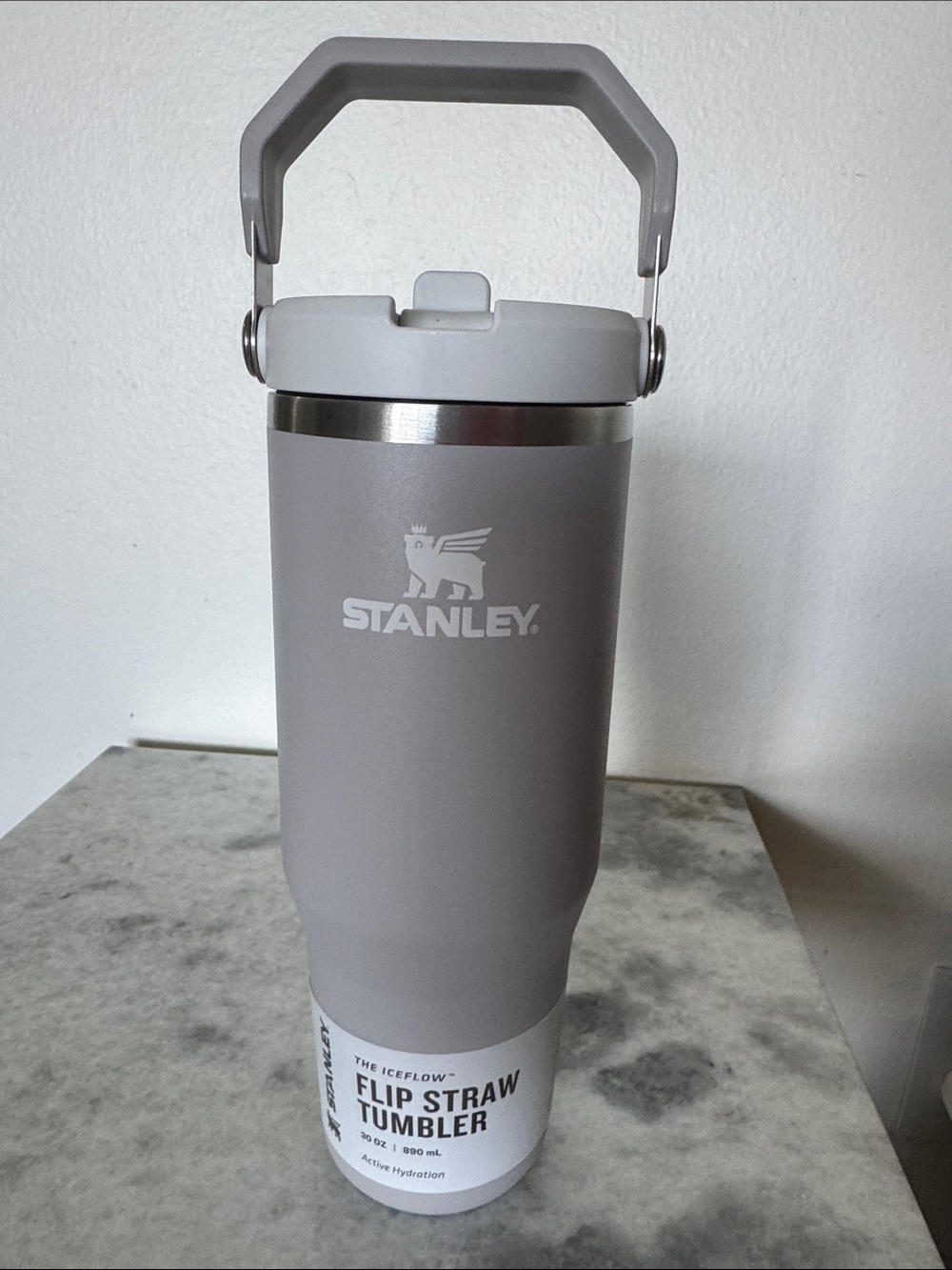 Ash-colored Stanley IceFlow 2.0 Flip Straw Tumbler (30 oz)